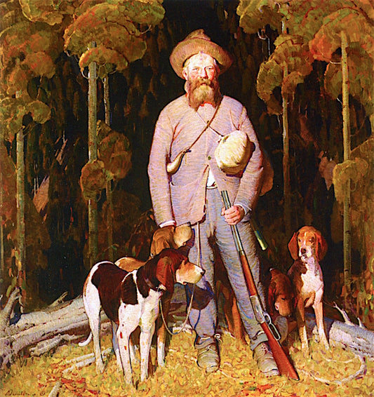 Lilly, Big Game Hunter, vintage artwork by William Herbert Dunton, 12x8" (A4) Poster