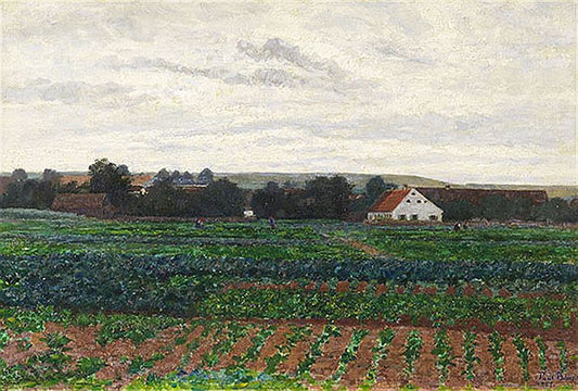 In Dachau Fields, vintage artwork by Paul Baum, 12x8" (A4) Poster