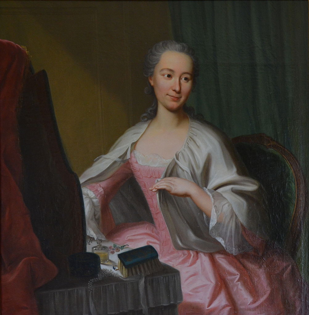 A lady at her toilette, vintage artwork by Emmanuel Jakob Handmann, 12x8" (A4) Poster