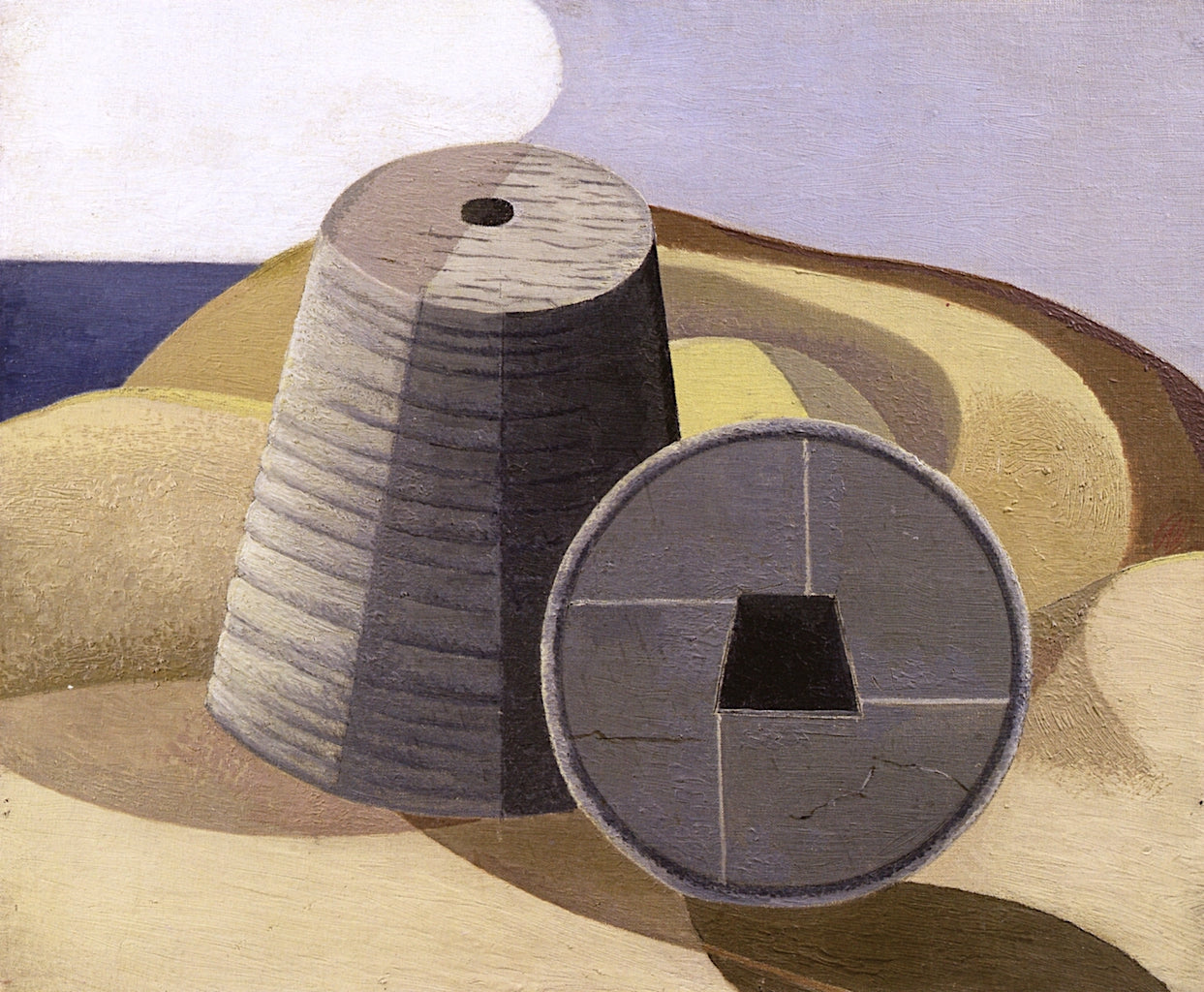 Mineral Objects, vintage artwork by Paul Nash, 12x8" (A4) Poster