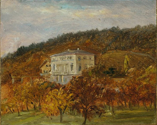 Villa Am Hang, vintage artwork by Carl Gustav Carus, A3 (16x12") Poster Print