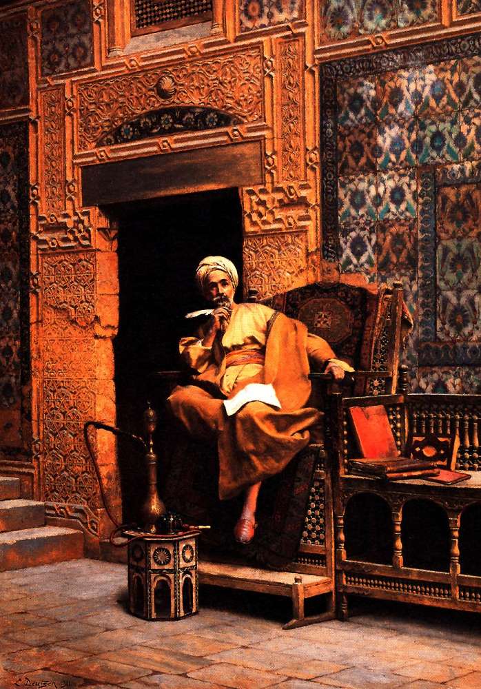 The Scribe by Ludwig Deutsch,A3(16x12")Poster