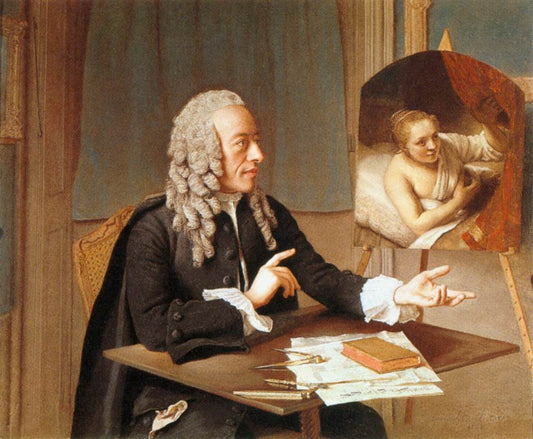Portrait of François Tronchin, vintage artwork by Jean-Étienne Liotard, 12x8" (A4) Poster