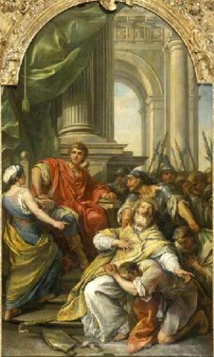 The Condamnation of St Denis, vintage artwork by Carle van Loo, 12x8" (A4) Poster