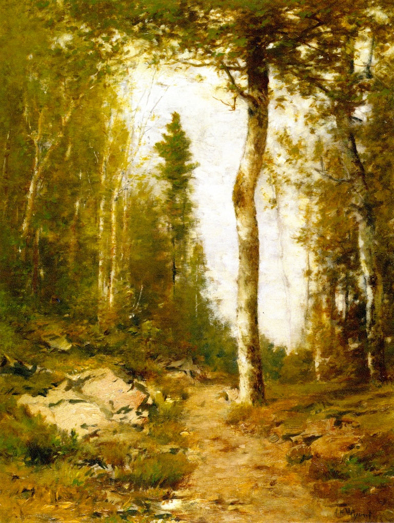 Woodland Shelter, vintage artwork by Alexander Helwig Wyant, 12x8" (A4) Poster