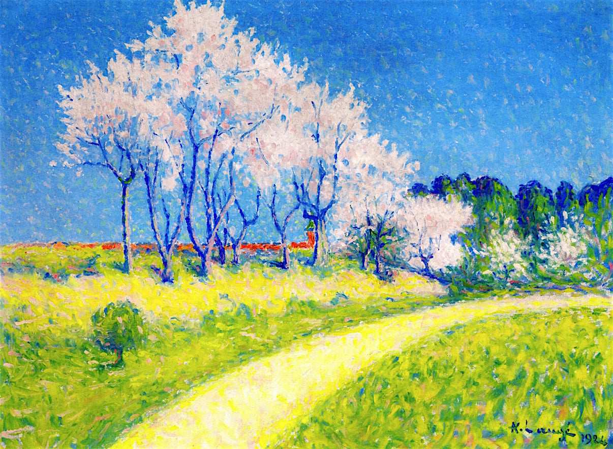 Path in Springtime by Achille Lauge,A3(16x12")Poster