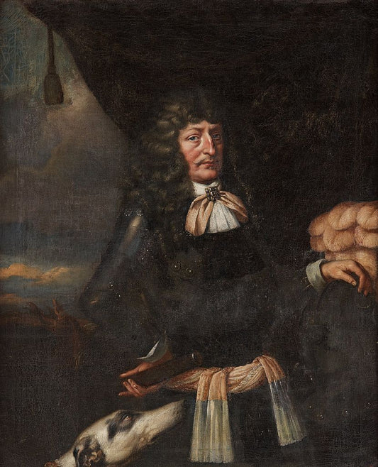 Frerdik Villhelm of Brandenburg, vintage artwork by David Klocker Ehrenstrahl, 12x8" (A4) Poster