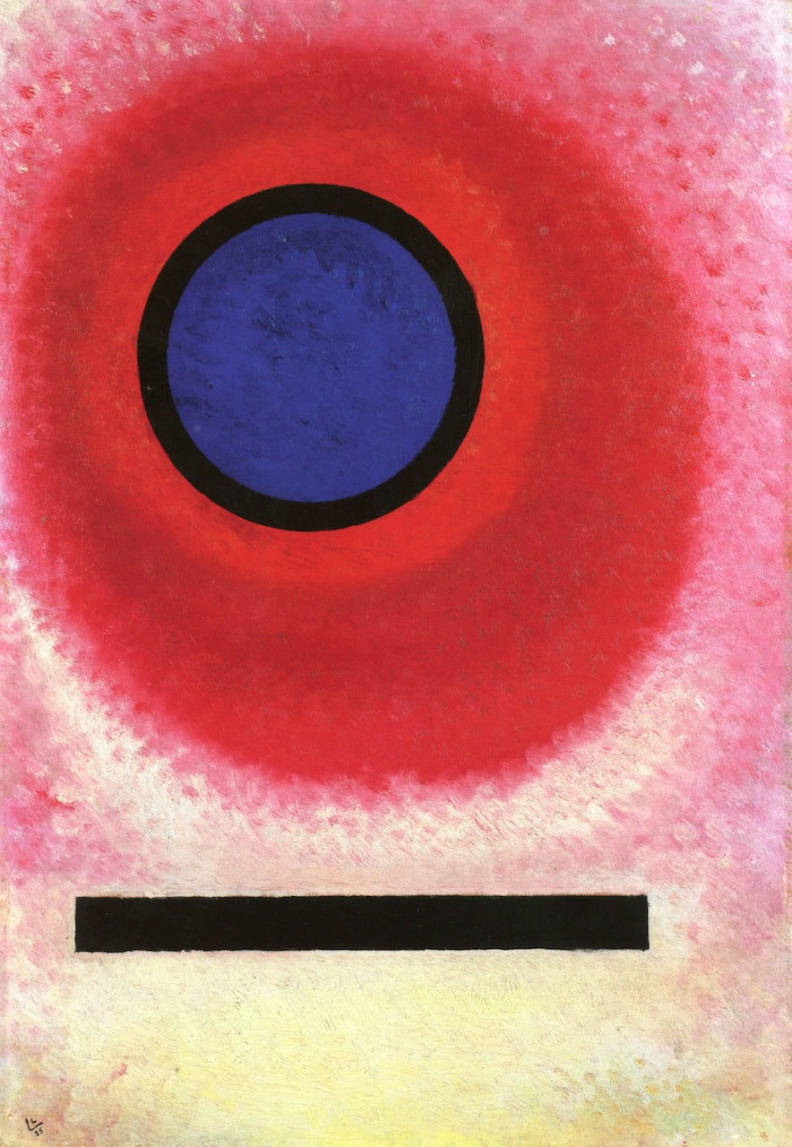 Blue Circle II, vintage artwork by Wassily Kandinsky, 12x8" (A4) Poster