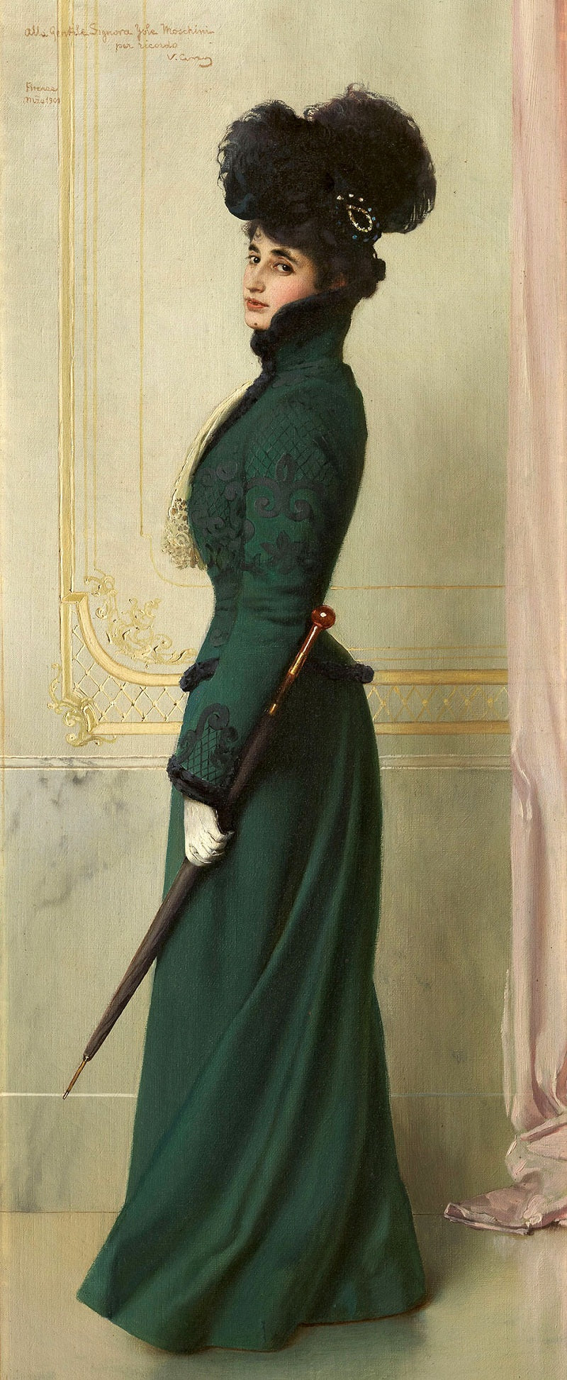 Yole Biaggini Moschini by Vittorio Matteo Corcos,A3(16x12")Poster