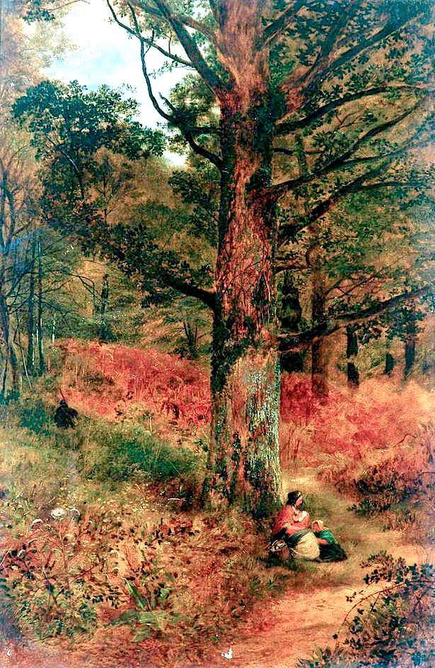 Path through the Wood, vintage artwork by Thomas Creswick, A3 (16x12") Poster Print