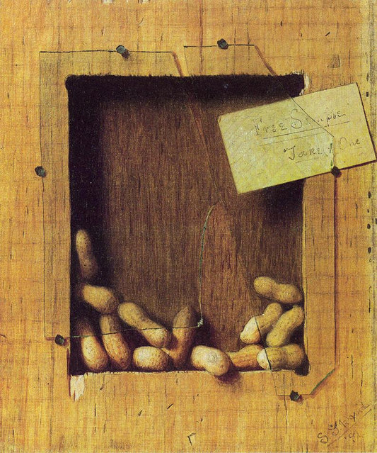 Free Sample, Take One, vintage artwork by De Scott Evans, 12x8" (A4) Poster