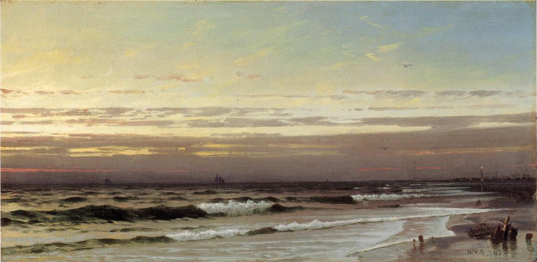 Along the Atlantic Coast, vintage artwork by William Trost Richards, 12x8" (A4) Poster