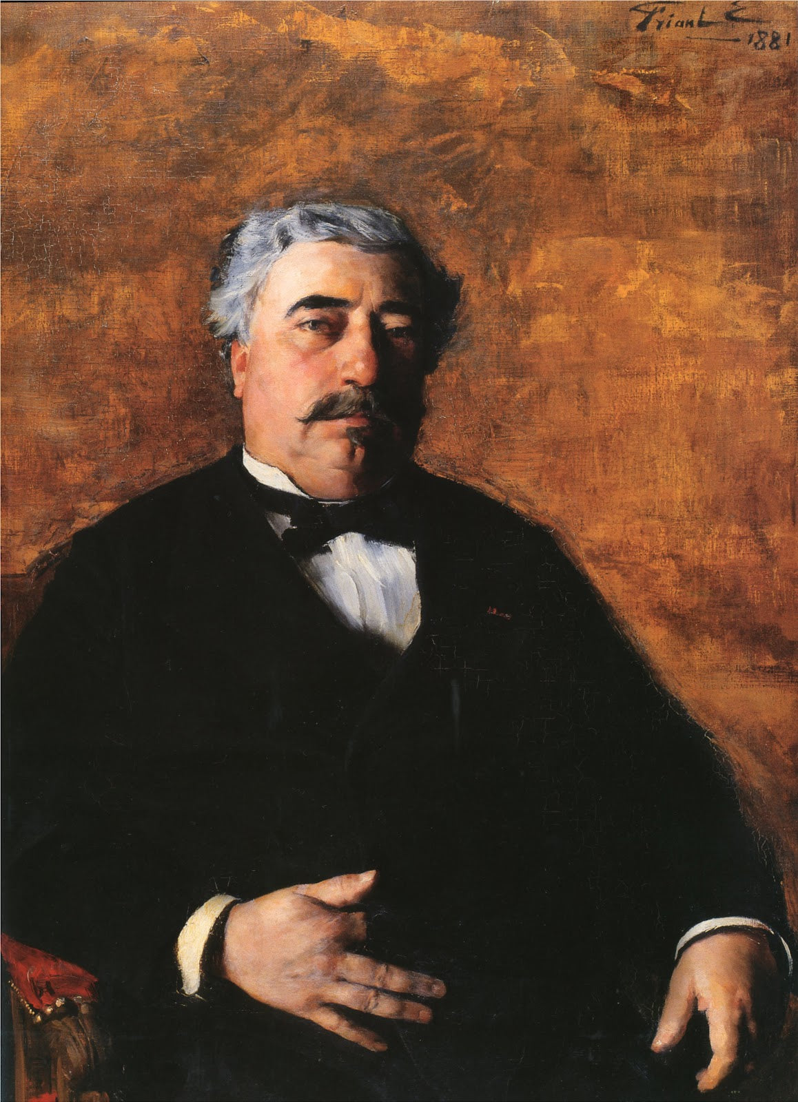 Portrait of M. Sidrot by emile Friant,A3(16x12")Poster