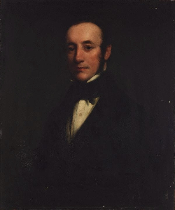 Self-portrait (in his 20s?), vintage artwork by Henry William Pickersgill, 12x8" (A4) Poster