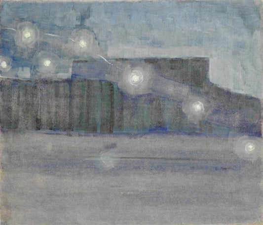 Sparks II, vintage artwork by Mikalojus Ciurlionis, 12x8" (A4) Poster