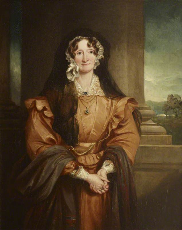 The Honourable Elizabeth Albana Upton, Marchioness of Bristol, vintage artwork by Sir Francis Grant, P.R.A., A3 (16x12") Poster Print
