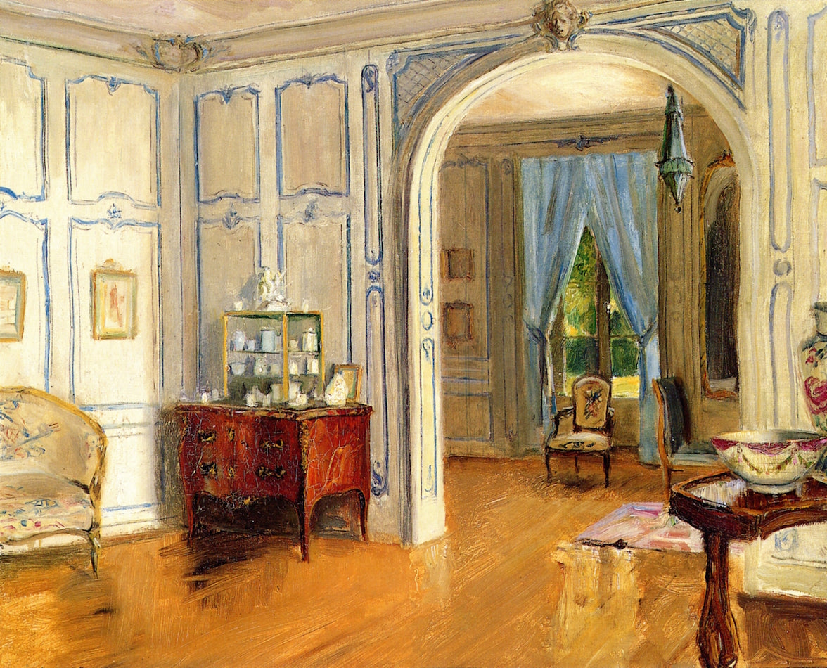 Villa Trianon, Versailles, vintage artwork by Walter Gay, 12x8" (A4) Poster
