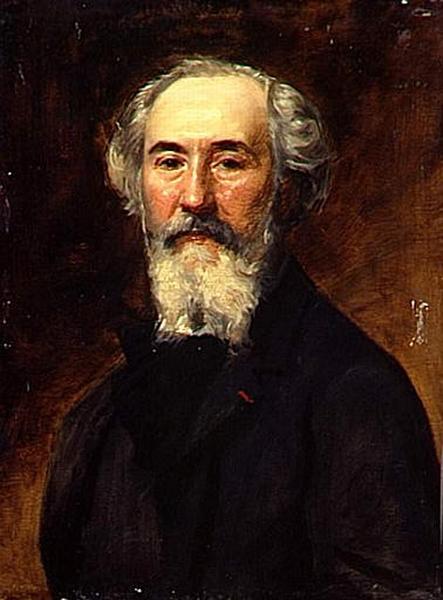Portrait of Emmanuel Lansler, vintage artwork by Charles Auguste Émile Durand, 12x8" (A4) Poster