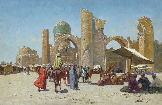 Samarkand, vintage artwork by Richard Karlovich Zommer, 12x8" (A4) Poster