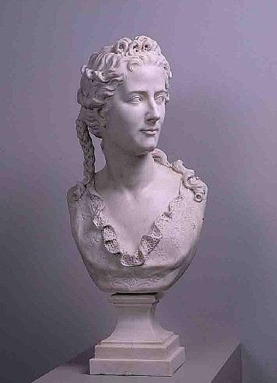 Madame du Vaucel, vintage artwork by Antoine Coysevox, 12x8" (A4) Poster