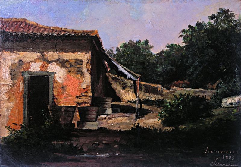 My First Oil Study, vintage artwork by Antonio Parreiras, 12x8" (A4) Poster