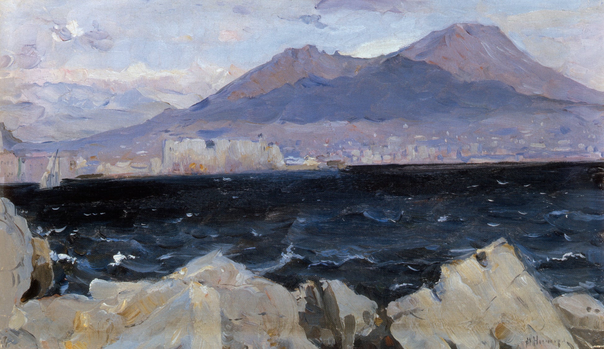 The Adriatic Sea by Mikhail Vasilevich Nesterov,A3(16x12")Poster