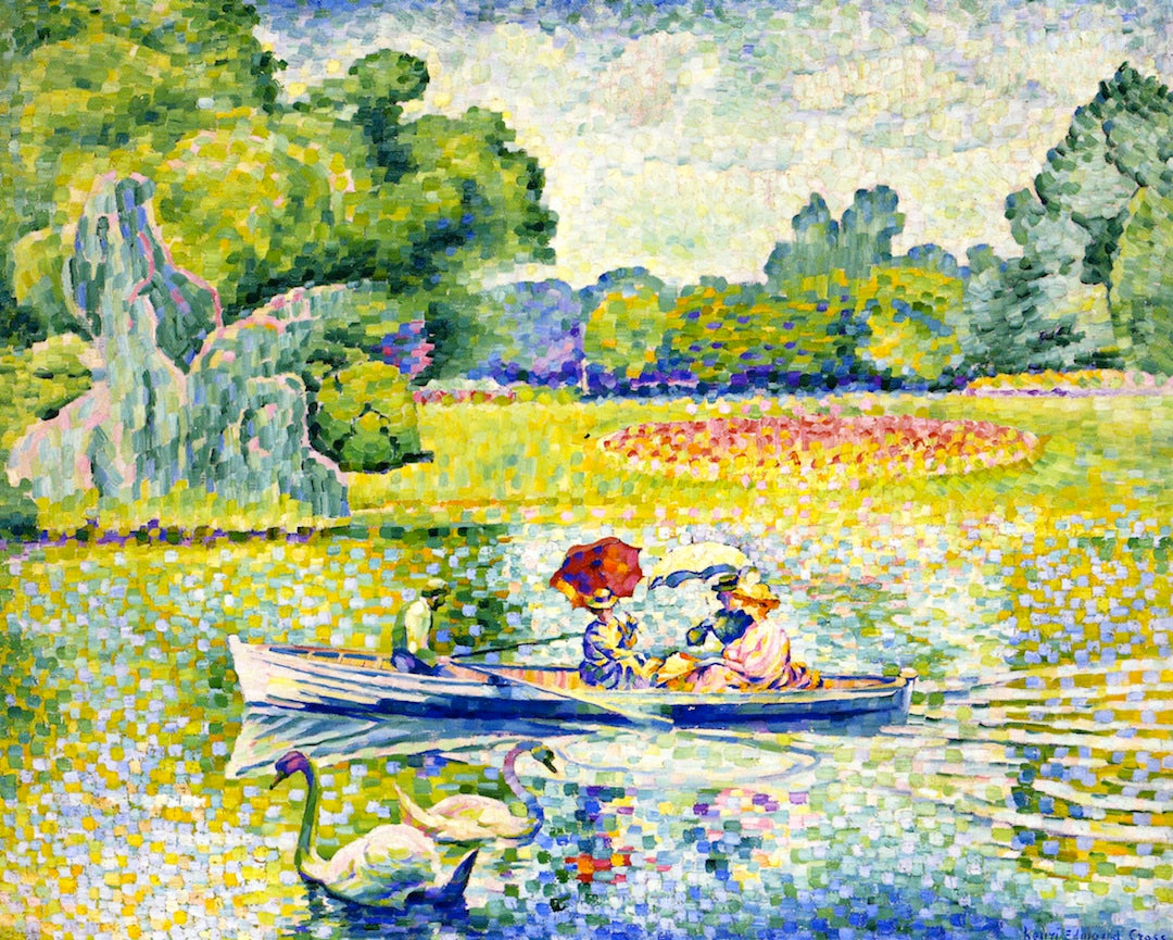 Boating in the Bois de Boulogne by Henri-Edmond Cross,A3(16x12")Poster