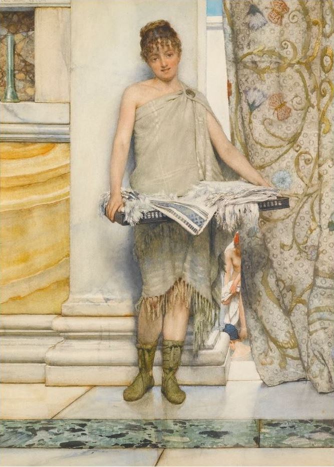 Balneatrix, vintage artwork by Sir Lawrence Alma-Tadema, 12x8" (A4) Poster