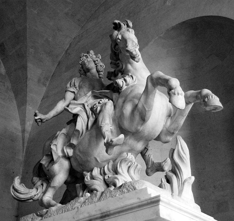 King Louis XIV, vintage artwork by Gian Lorenzo Bernini, 12x8" (A4) Poster