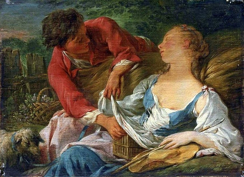 Le Voleur adroit, vintage artwork by Noel Halle, 12x8" (A4) Poster