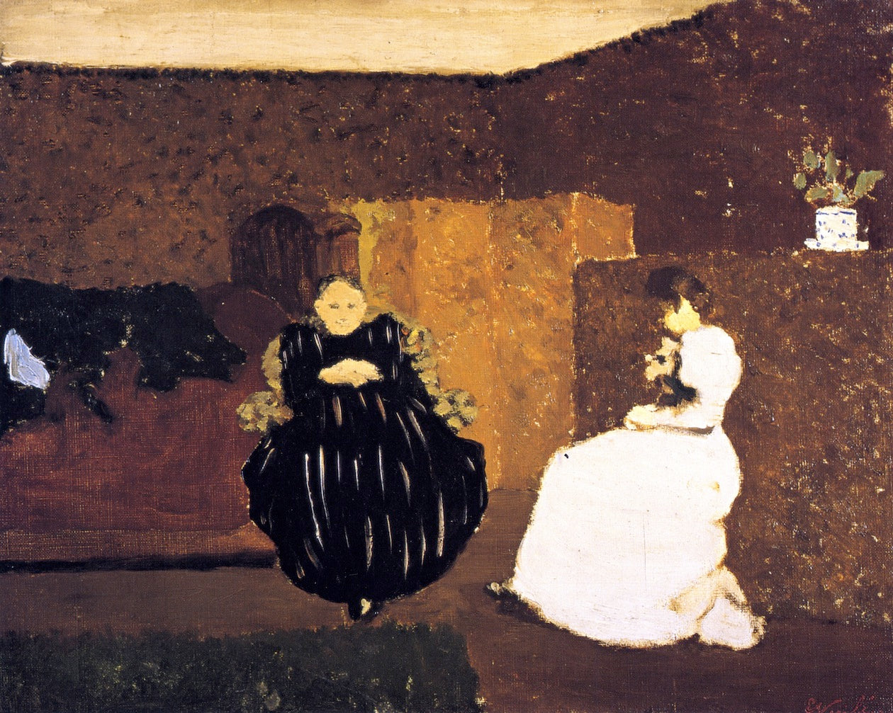 The Chat by edouard Vuillard,A3(16x12")Poster
