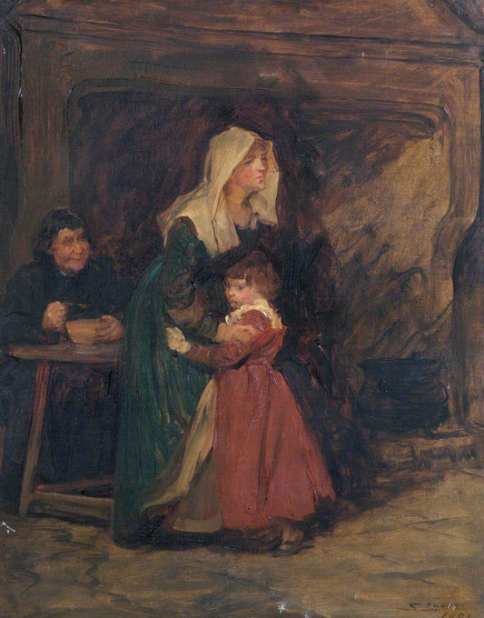 Study for Louis XI (2 of 2), vintage artwork by John Seymour Lucas, 12x8" (A4) Poster