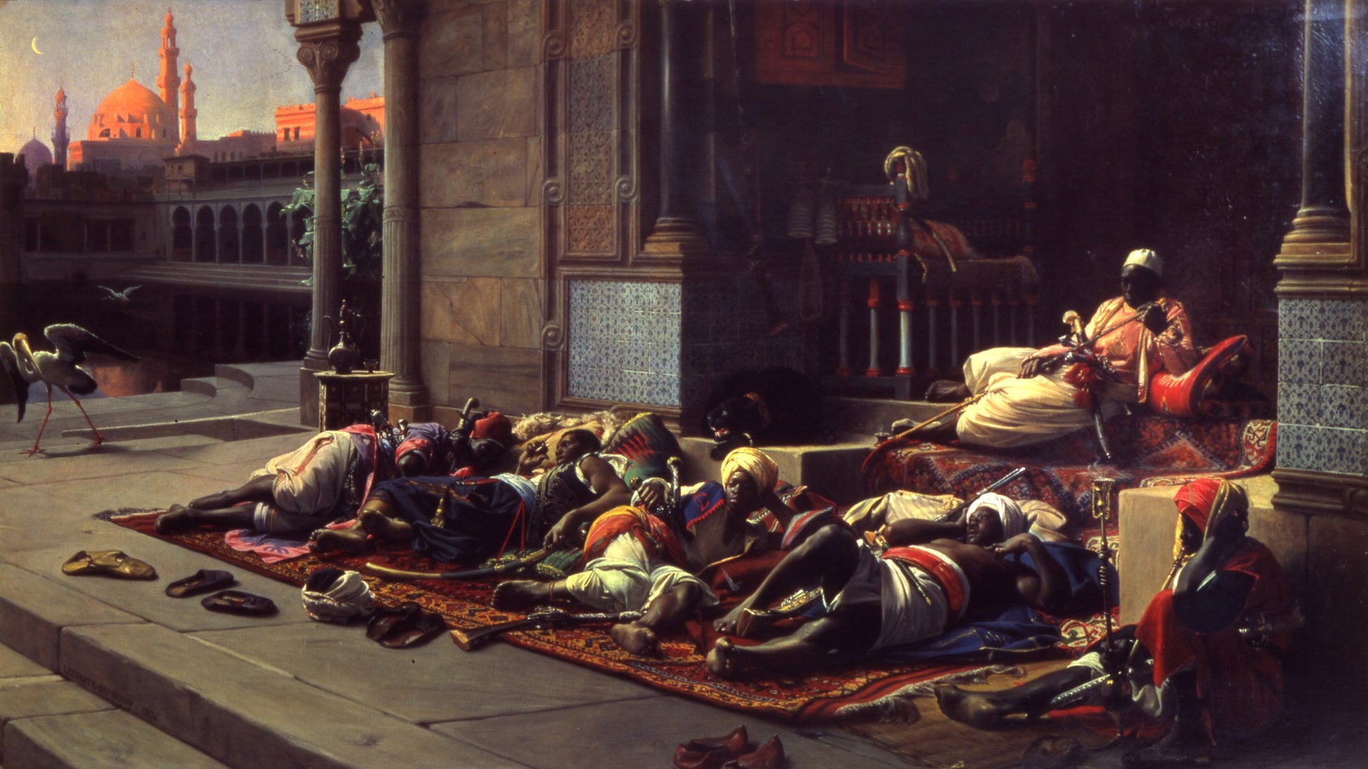 Gate of the Harem, vintage artwork by Jean-Jules-Antoine Lecomte du Nouÿ, 12x8" (A4) Poster