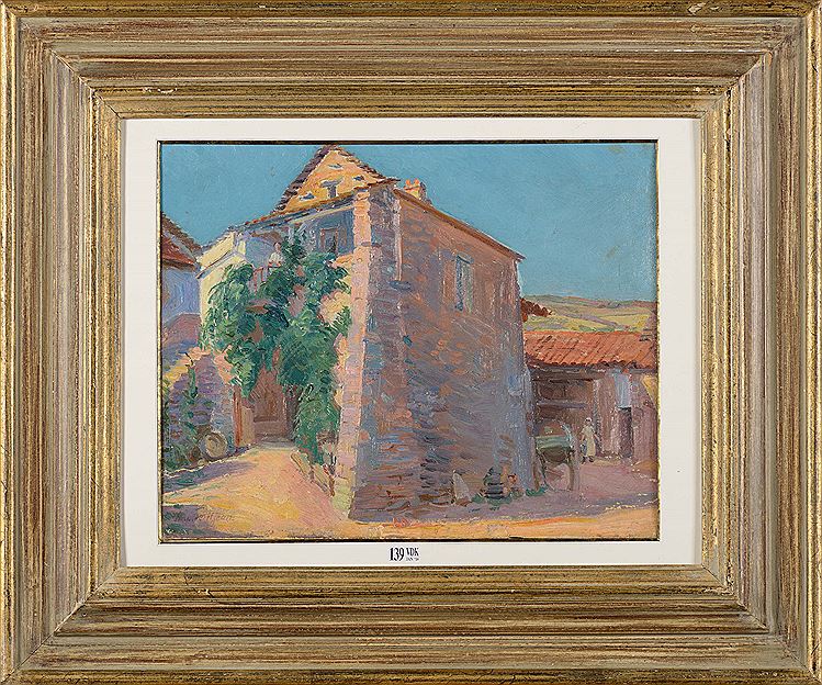 Corner of a Village by Hippolyte Petitjean,A3(16x12")Poster