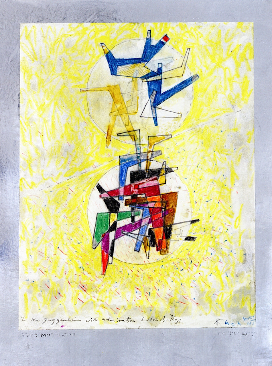 Space Modulator, vintage artwork by László Moholy-Nagy, 12x8" (A4) Poster