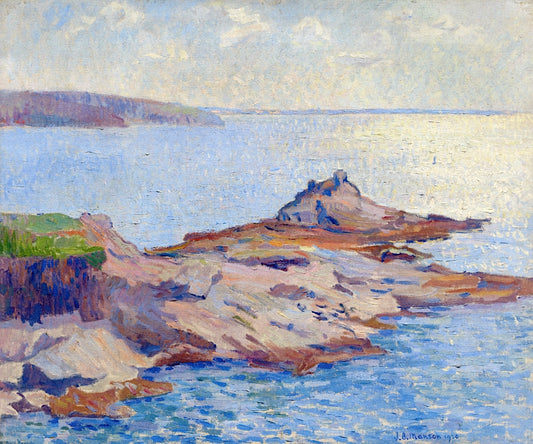 Sparkling Sea, Cornwall, vintage artwork by James Bolivar Manson, 12x8" (A4) Poster