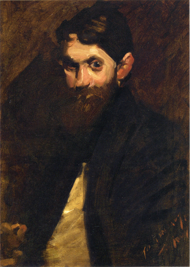 August Lundberg, vintage artwork by George Wesley Bellows, 12x8" (A4) Poster