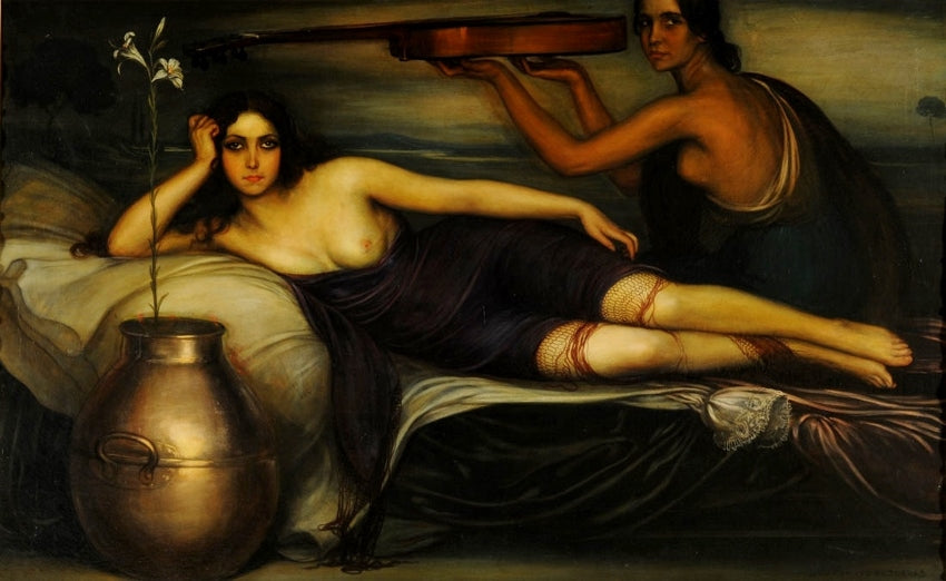 La musidora by Julio Romero de Torres,16x12(A3) Poster