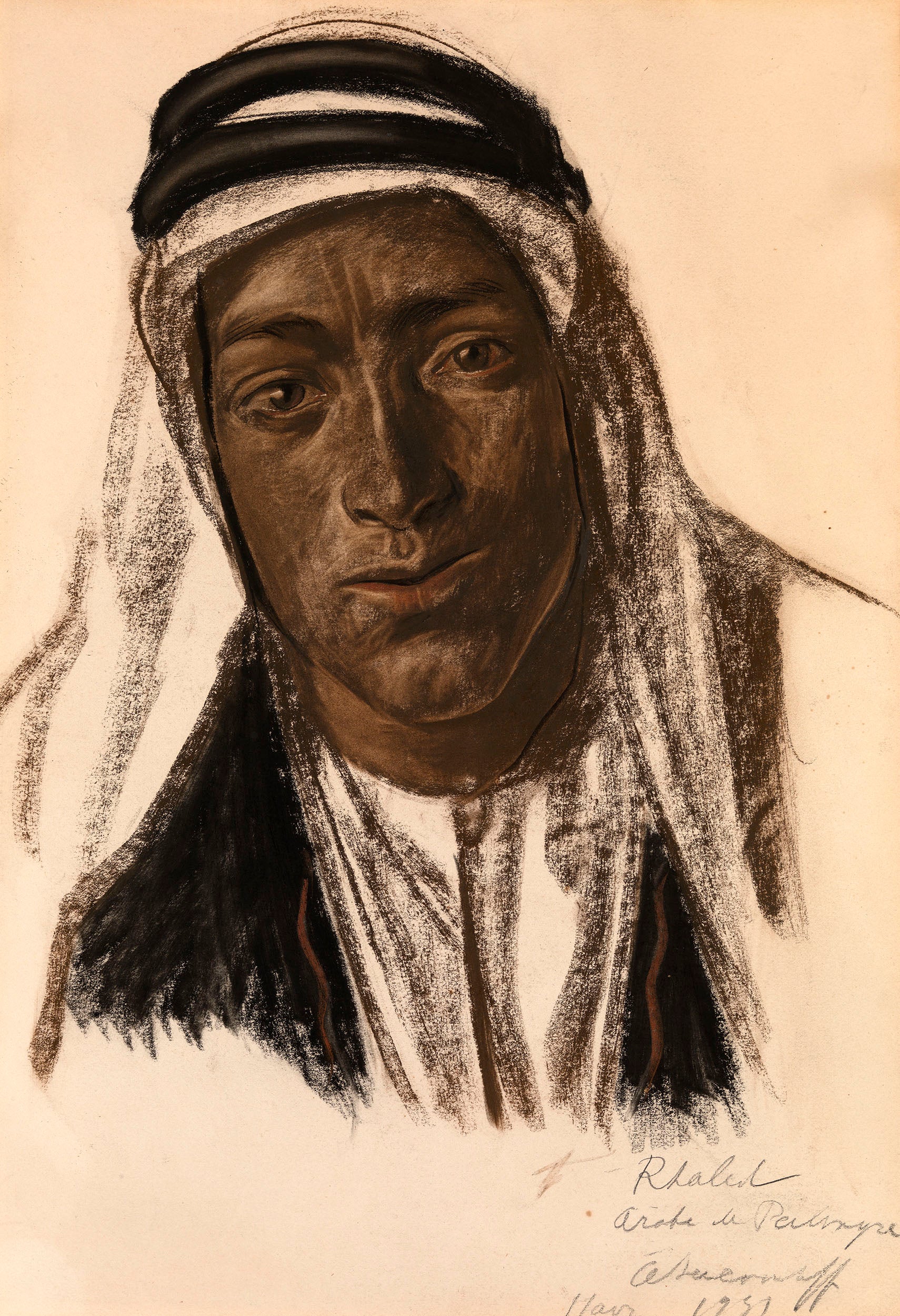 Rhaled, a Palmyran Arab by Alexander Evgenievich Yakovlev,16x12(A3) Poster