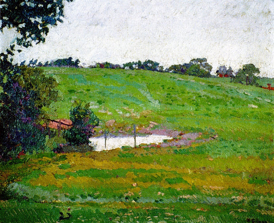 Norwegion Landscape, vintage artwork by Harold Gilman, 12x8" (A4) Poster