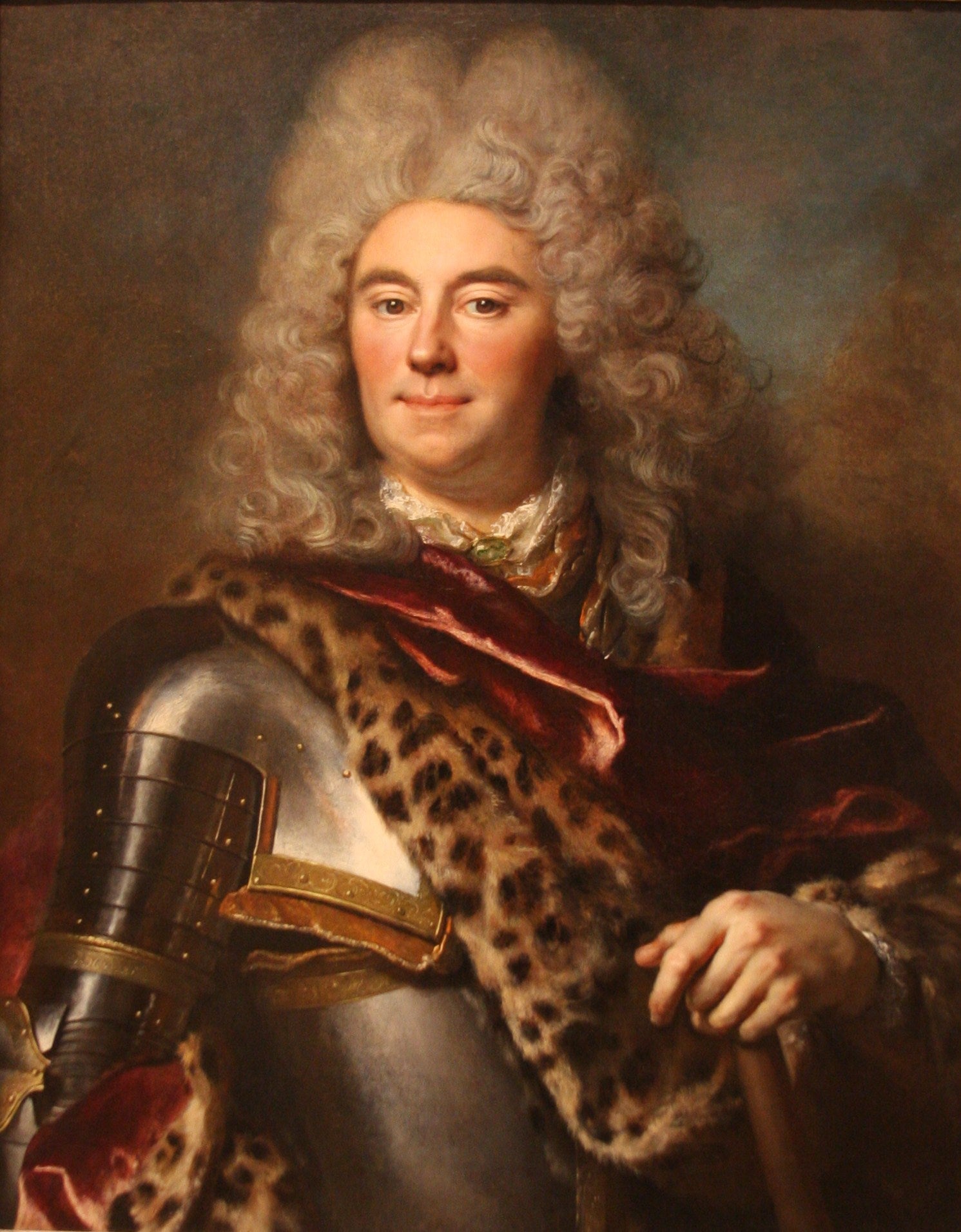 Portrait of Field Marshall Erik Sparre, vintage artwork by Nicolas de Largillière, 12x8" (A4) Poster
