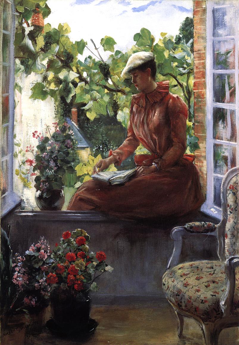trait of Anna Goeneutte Wearing a Beret by Norbert Goeneutte,A3(16x12")Poster