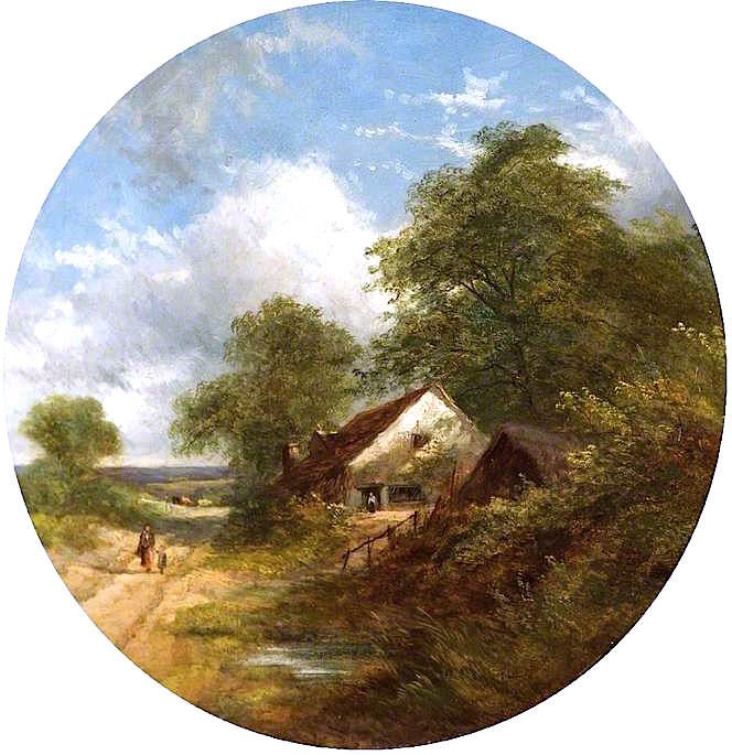Near Betws-y-Coed, vintage artwork by Thomas Creswick, A3 (16x12") Poster Print