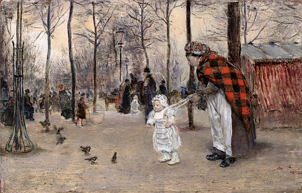 The Promenade by Jean-Franaois Raffaëlli,A3(16x12")Poster
