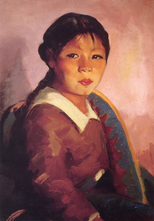 Florencia, vintage artwork by Robert Henri, 12x8" (A4) Poster
