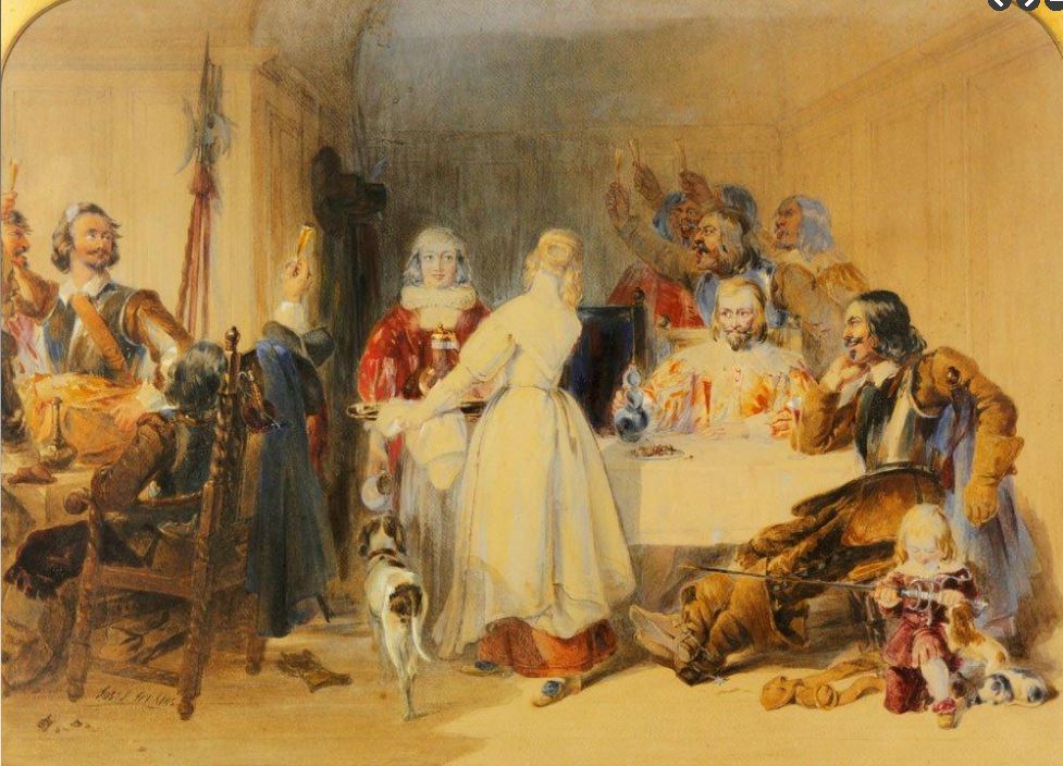 Here's a Health to King Charles, vintage artwork by Joseph John Jenkins, A3 (16x12") Poster Print