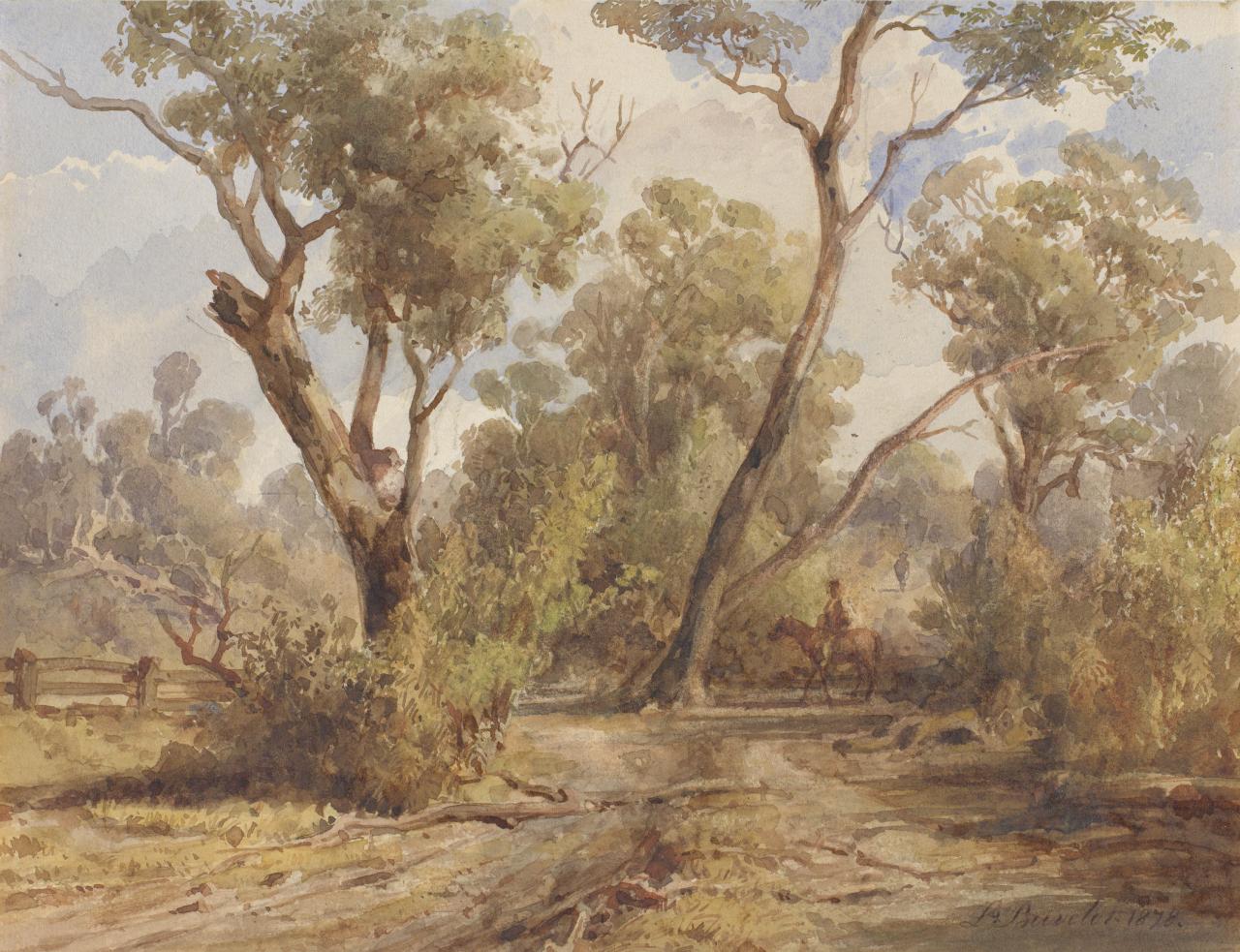 Bush Scene, vintage artwork by Louis Buvelot, A3 (16x12") Poster Print