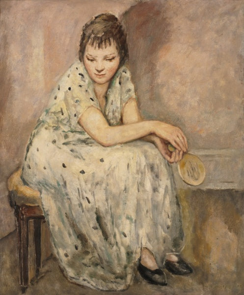 Young Woman in White by Anne Goldthwaite,A3(16x12")Poster