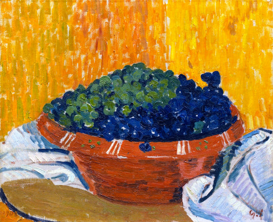 Bowl of Grapes by Giovanni Giacometti,A3(16x12")Poster
