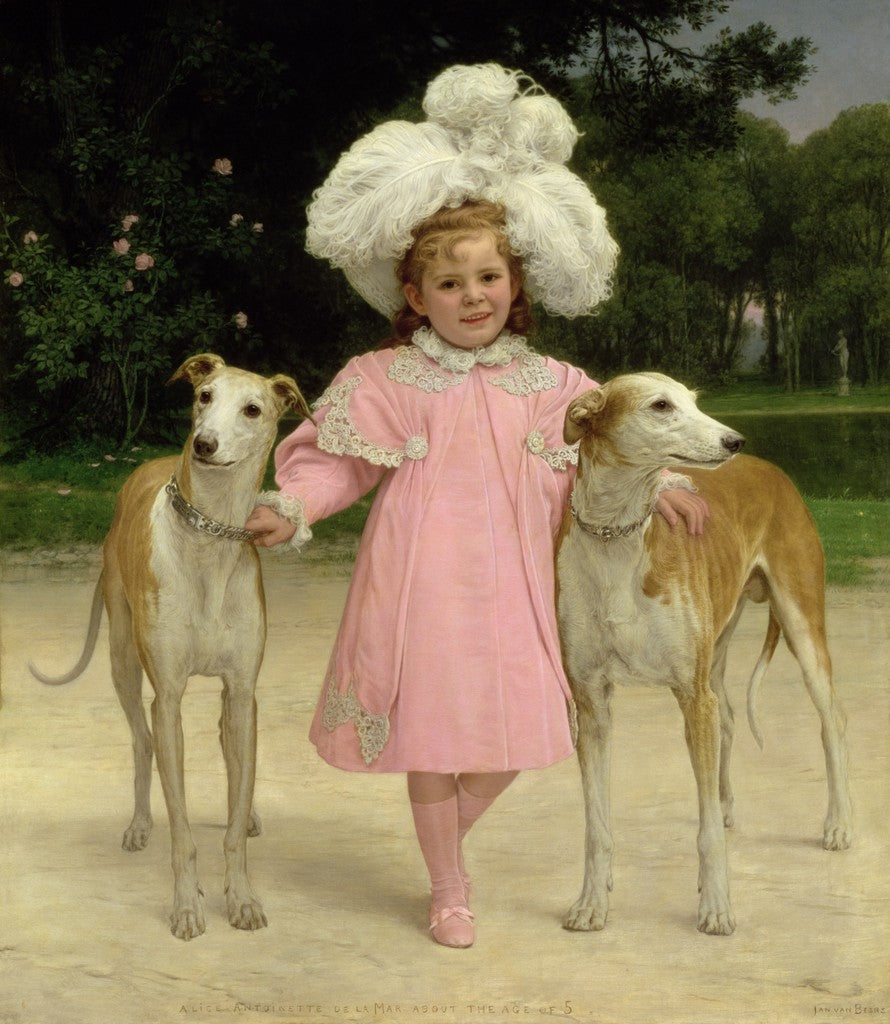  Antoinette De La Mar about the Age of Five by Jan van Beers,A3(16x12")Poster